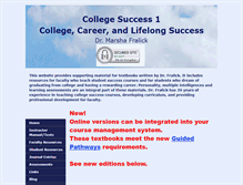 Tablet Screenshot of collegesuccess1.com